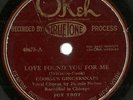 Cookie's Gingersnaps, Love Found You for Me, Keppard, Noone Okeh 40675 78 rpm