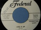 James K-Nine Live It Up Counting Tear Drops Promo Federal Record No 12572