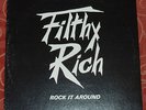 Filthy Rich Rock It Around Private Rare Metal rock LP Vinyl