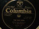 78rpm – Country – Columbia 15761-D – BUD SKIDMORE (Bob Miller) – The Sad Song