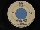 BALTIMORE CLIPPER ICE HOCKEY SONG 45 RPM ONE SIDED RECORD  RARE