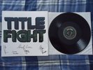 Title Fight Floral Green Signed black lp vinyl record story so far tigers jaw ba