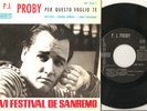 P. J. PROBY SANREMO EP ITALIAN & ENGLISH SUNG VERY RARE 1966