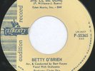 BETTY O'BRIEN: She'll Be Gone 45 (dj) rare Soul