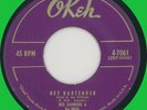 RED SAUNDERS ORCH. Hey Bartender / Mistreatin' Woman 45rom Okeh 1955