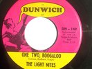 FUZZ GARAGE 45-THE LIGHT NITES-ONE TWO BOOGALOO /SAME OLD THING on DUNWICH
