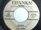 ROCKABILLY 45-CLIFF RIVERS-TRUE LIPS /MARSHA on THANKS