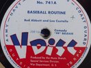 ABBOTT & COSTELLO   BASEBALL ROUTINE   WORLD FARMOUS V-DISC WWII 78 RECORD 