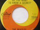 THE BEATLES Do you want to know a secret CANADA CAPITOL 72159 ORIG 1964 swirl 45