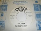 The Temptations Get Ready 45 White Label Promo