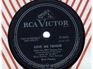 ELVIS PRESLEY # 1 1956 Rock and  roll 78 Love Me Tender/Anyway You Want Me (EE-)
