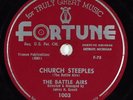 Hear Black Gospel 78 rpm THE BATTLE AIRS Church Steeples FORTUNE 1003