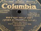 PAUL SPECHT & ORCH 78rpm Whos That Pretty Baby / Barbara. COLUMBIA 1117-D