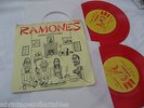 Ramones x2 We're A Happy Family Live RED Vinyl 1984 punk rock 45 Record 7”