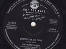 JON BLANCHFIELD Somebody To Love Oz Psych 45 Jefferson Airplane