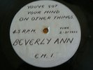 Northern Soul -  Acetate - Beverley Ann/Paul Humphry