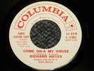 RICHARD HAYES 45 RPM PROMO COME ON A MY HOUSE
