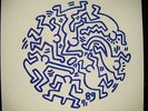 RARE KEITH HARING 12” COVER & LABEL ART Demetucci mint