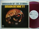 PROMO WHITE LABEL RED VINYL / BRIAN BENNETT SHADOWS DRUMMIN UP THE STORM