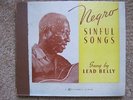 LEAD BELLY Sinful Negro Songs MUSICRAFT 5 book set 78 rpm