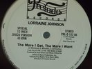 PROMO* Lorraine Johnson - The More I Get, The More I Want *BILL BRANDON* Scarce