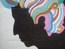 BOB DYLAN MILTON GLASER POSTER FROM GREATEST HITS LP NEVER DISPLAYED PSYCH 60'S