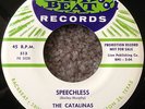 The Catalinas ROCKABILLY 45 Speechless on Backbeat Lablel Promo MINT- HEAR #BB14