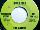 * ACTION Never Ever/Twentyourth Hour RARE GARAGE MOD SOUL Capitol Promo 45 HEAR