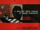 BACH 4 Violin Sonatas Barchet Veyron-Lacroix Muckel Eratp STE 50089 LP