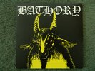 BATHORY SELF TITLED YELLOW GOAT COVER WITH ORANGE VINYL RECORD LP BLACK MARK 666