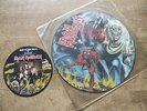 2 x IRON MAIDEN picture discs - the number of the beast LP & run to the hills