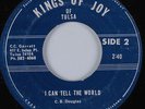 Doo Wop Gospel 45 KINGS OF JOY I Can Tell The World PRIVATE LABEL HEAR