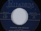 Blues Gospel 45 ALICE HOLMES HENDRICKS Samson & Delilah PALLADIUM HEAR