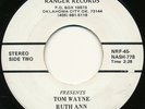 TOM WAYNE on Ranger --RUTH ANN-- rare oklahoma rockabilly 45 --NM--