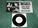 THE OUTCASTS “JUST ANOTHER TEENAGE REBEL” 1978 GOOD VIBRATIONS POSTER SLEEVE