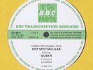 QUEEN + RANDY NEWMAN In Concert LP UK 1973 BBC Transcription Disc +cue sheets M-