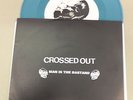 CROSSED OUT / MAN IS THE BASTARD Split 7” Aqua Vinyl slap a ham spazz infest oi