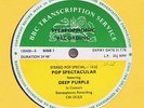 DEEP PURPLE In Concert LP UK 1972 BBC Transcription Disc +cue sheets MINT-