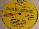 ROLAND WELLINGTON - When Jah Come. Carib Gems Roots 12'. Lion Melody 1982.