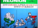 DAVE BRUBECK+PAUL DESMOND REUNION ORIG '58 FANTASY MONO LP RED WAX WITHDRAWN CVR