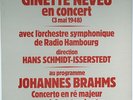 BRAHMS Violin Concerto GINETTE NEVEU/ISSERSTEDT STIL 0305S48 French original LP