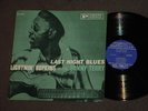 LIGHTNIN' HOPKINS   LAST NIGHT BLUES   ORIG 1960 VG++ PRESTIGE RVG DG MONO LP