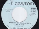 CITY COUNCIL LTD When You Git Through RARE funk 45 northern soul BLENDERS LTD