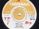 IRON VIRGIN Rebels Rule RARE M- UK 45 POUNDING junkshop glam Velvet Tinmine HEAR