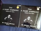 LISZT A FAUST SYMPHONY SIR T. BEECHAM UK HMV  STEREO 2 LPS SET  ASD 317/ ASD 318