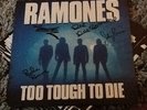 RAMONES - Too Tough To Die. Rare LP. Signed By All 4 Members. EX Punk