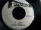 Lloyd Robinson * It Deep * Orig Studio One rockers