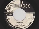 '58 Texas Rockin' Gtr/Sax Instros TOMMY HUDSON Rock It/Walkin' the Stroll HEAR