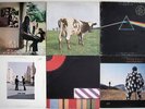Pink Floyd LP-Konvolut: Ummagumma, Atomic Heart Mother, Whish You Were Here...