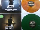 Nine Inch Nails BRIDGE SCHOOL BENEFIT DOUBLE YELLOW & GREEN LIVE LPs. Mint